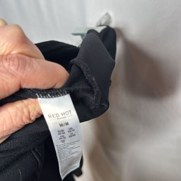 Spanx Assets Black High Waisted Shiny Stretch Shaping Leggings. Size Medium. - Picture 6 of 9